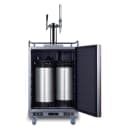 Summit SBC682PNRCMTWIN 24" Draft Nitro Cold Brew Coffee Dispenser - (1) Column & (2) Taps, Stainless, 115v thumbnail 3