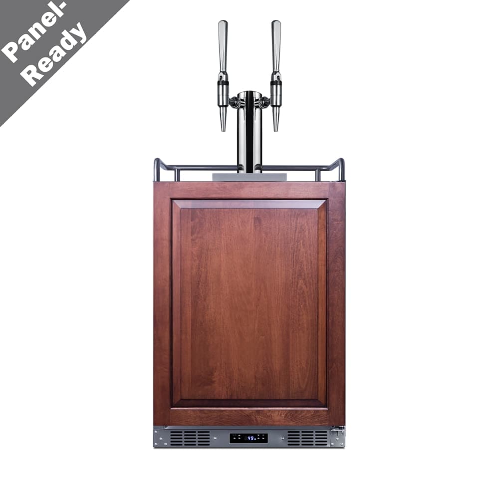 Summit SBC682PNRNCFTWIN 24" Draft Nitro Coffee Dispenser - (1) Column & (2) Taps, Stainless, 115v