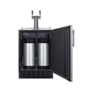 Summit SBC7BRSCF2 24" Draft Cold Brew Coffee Dispenser - (1) Column & (2) Taps, Stainless, 115v thumbnail 4