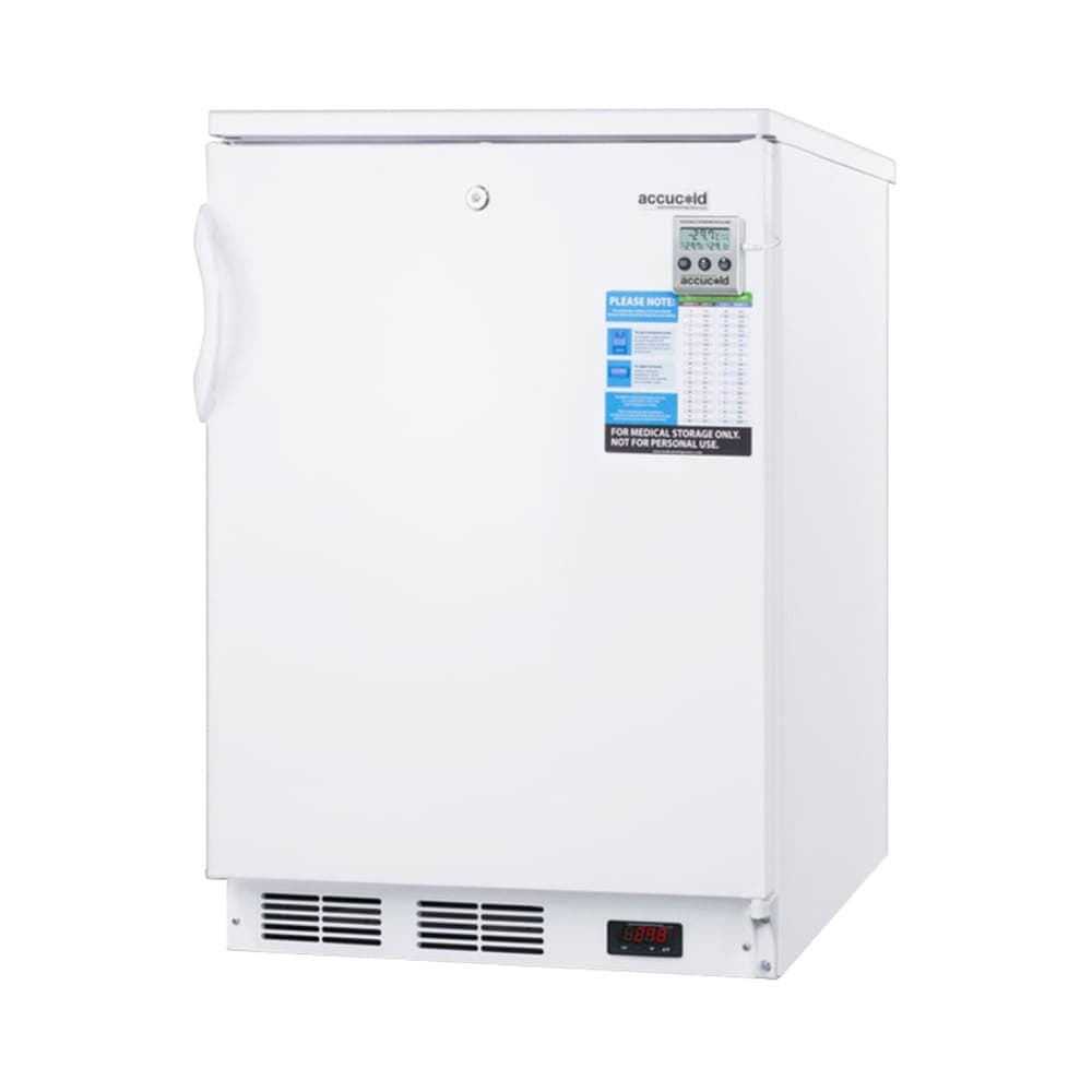 Accucold 23 5/8" Undercounter Laboratory Freezer - Locking, White, 115v (VT65)