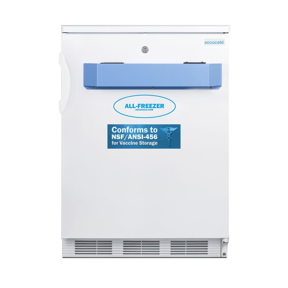 Accucold 23 5/8" Undercounter Vaccine Freezer - Probe Hole, White, 115v (VT65MLVAC456)