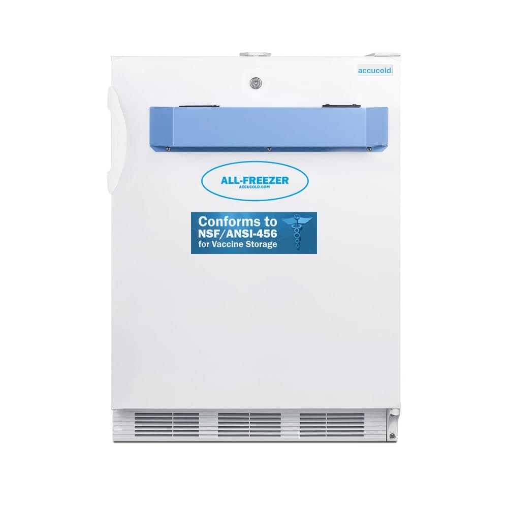 Accucold 23 5/8" Undercounter Vaccine Freezer - ADA Compliant, White, 115v (VT65MLVAC456ADA)