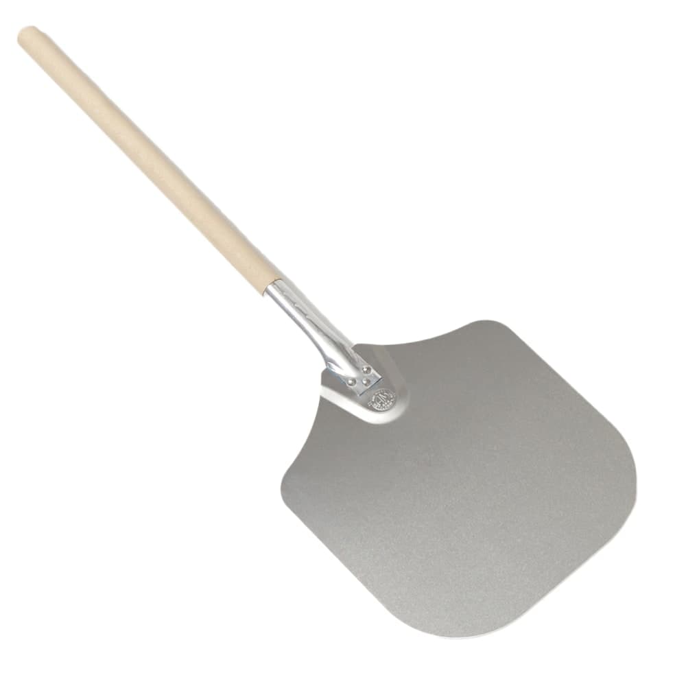 American Metalcraft 3512 35 1/2" Pizza Peel w/ 14" x 12" Aluminum Blade, Wood Handle