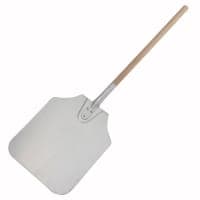 American Metalcraft 3512 35 1/2" Pizza Peel w/ 14" x 12" Aluminum Blade, Wood Handle thumbnail 2