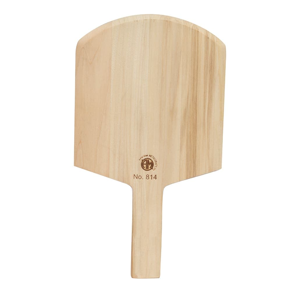 American Metalcraft 814 14" Pizza Peel w/ 9" x 8" Blade, Wood