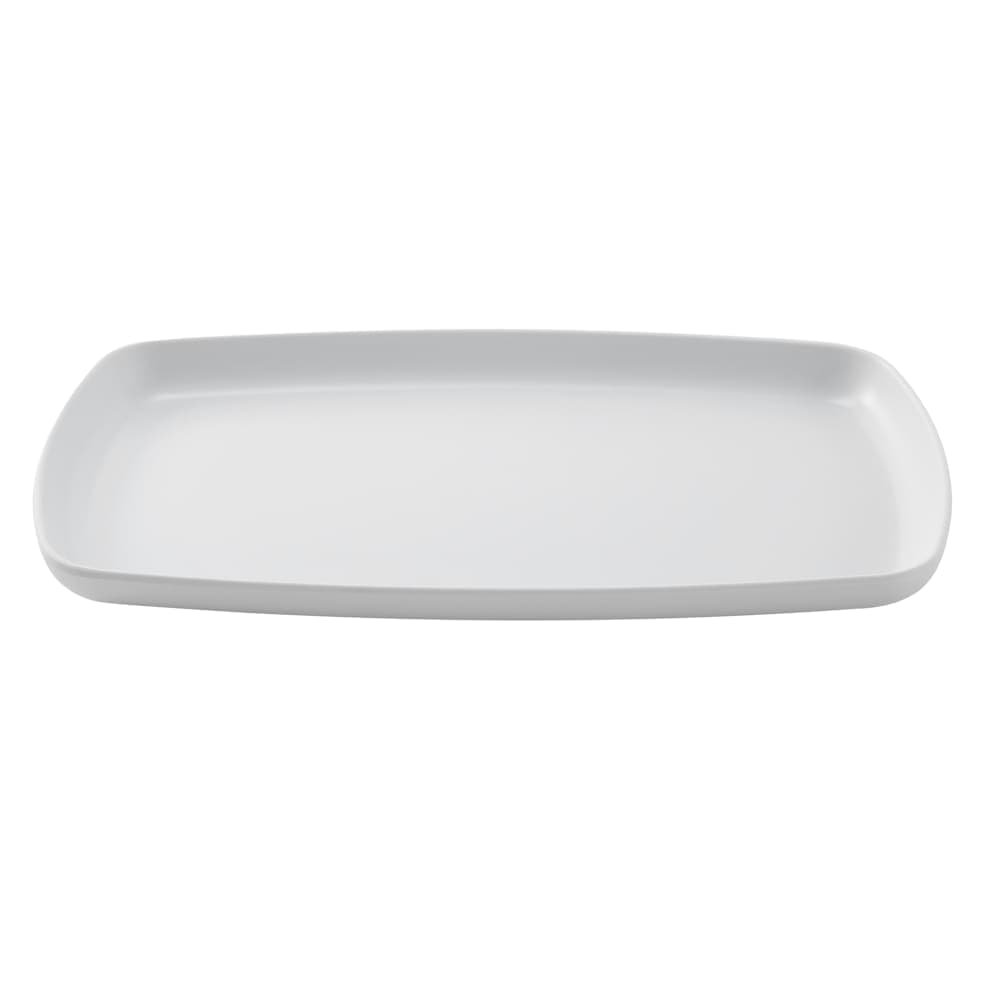 American Metalcraft AP12WH 12" x 7" Rectangular Platter - Melamine, White