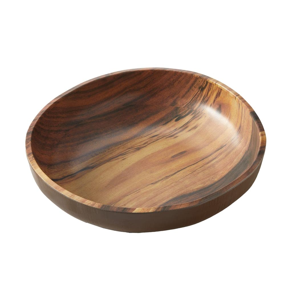 American Metalcraft AWMB14 235 oz Round Melamine Serving Bowl, Acacia Wood