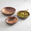 American Metalcraft AWMB14 235 oz Round Melamine Serving Bowl, Acacia Wood thumbnail 2