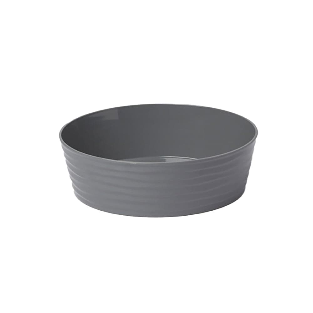 American Metalcraft B10G 80 oz Round Del Mar Serving Bowl - Plastic, Gray