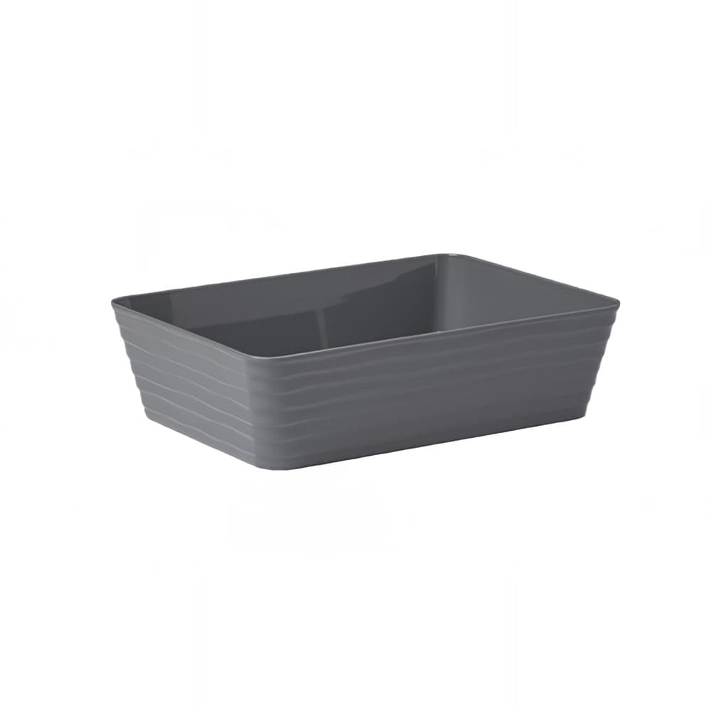 American Metalcraft B11G 96 oz Rectangular Del Mar Serving Bowl - Plastic, Gray