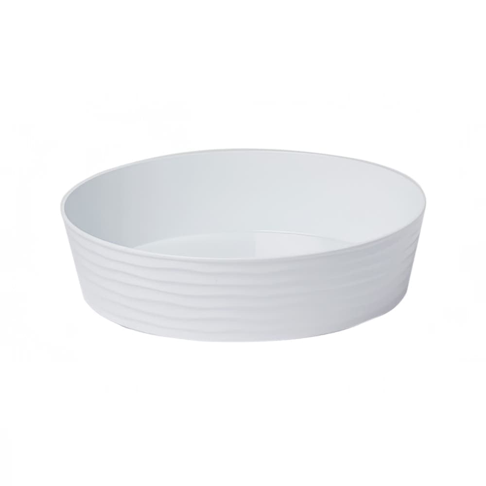 American Metalcraft B12W 118 oz Round Del Mar Serving Bowl - Plastic, White
