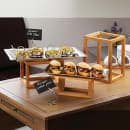 American Metalcraft BAMRSET 3 Set Riser w/ Open Frame, Bamboo thumbnail 2