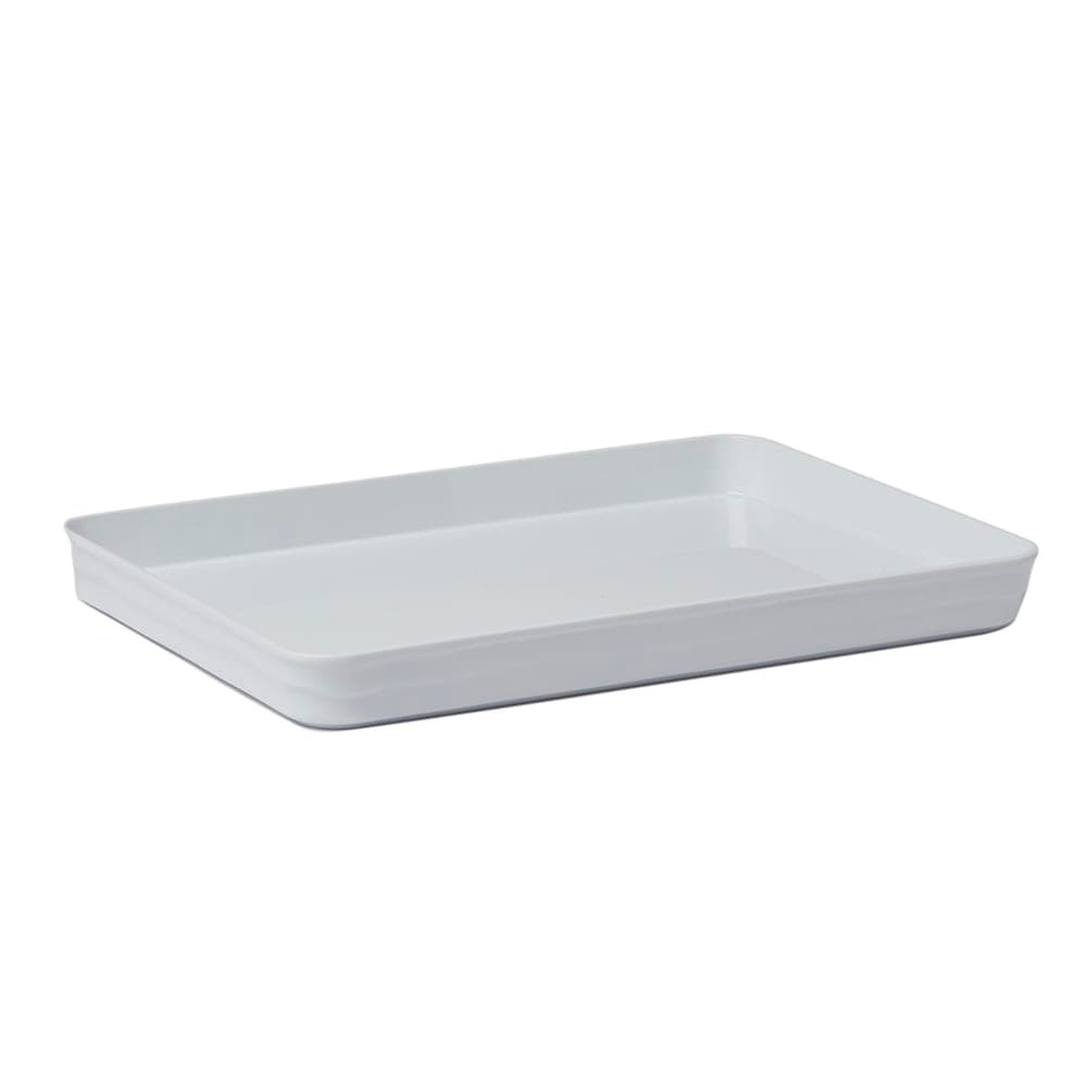 American Metalcraft BL11W 11 3/8" x 8 3/8" Rectangular Lid/Platter for B11W - Plastic, Plastic, White