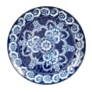 American Metalcraft BLUP11 11" Round Melamine Dinner Plate, Blue/White thumbnail 2