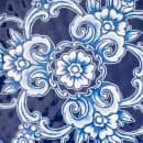 American Metalcraft BLUP11 11" Round Melamine Dinner Plate, Blue/White thumbnail 5