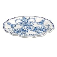 American Metalcraft BLUP11 11" Round Melamine Dinner Plate, Blue/White thumbnail 7