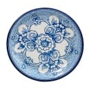 American Metalcraft BLUP6 6 1/2" Round Melamine Bread & Butter Plate, Blue/White thumbnail 2