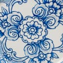 American Metalcraft BLUP6 6 1/2" Round Melamine Bread & Butter Plate, Blue/White thumbnail 4