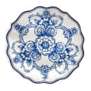 American Metalcraft BLUP8 8 3/4" Round Melamine Salad Plate, Blue/White thumbnail 2