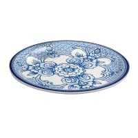 American Metalcraft BLUP8 8 3/4" Round Melamine Salad Plate, Blue/White thumbnail 6