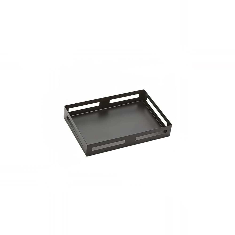American Metalcraft BR128 Rectangular Multi Function Riser - 12 1/8"L x 8 1/8"W x 2"H, Stainless Steel, Black
