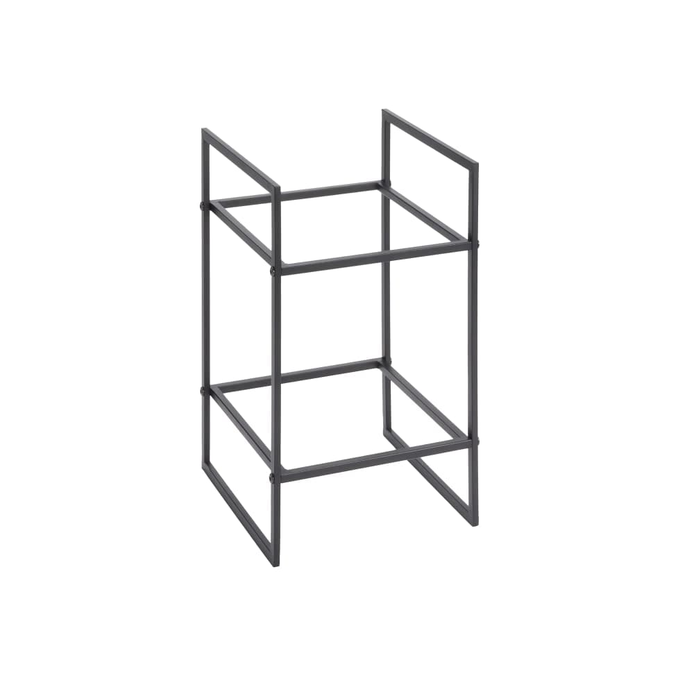 American Metalcraft BRT2 10" Square Display Riser - 16 1/2"H, Black Twilight