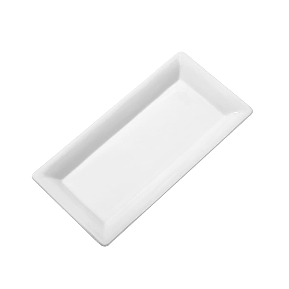 American Metalcraft CER23 Rectangular Platter, 18 1/4 x 9 1/4", Ceramic/White