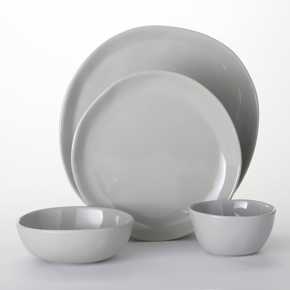 American Metalcraft CIPSSH 4 Piece Melamine Individual Place Setting, Shadow