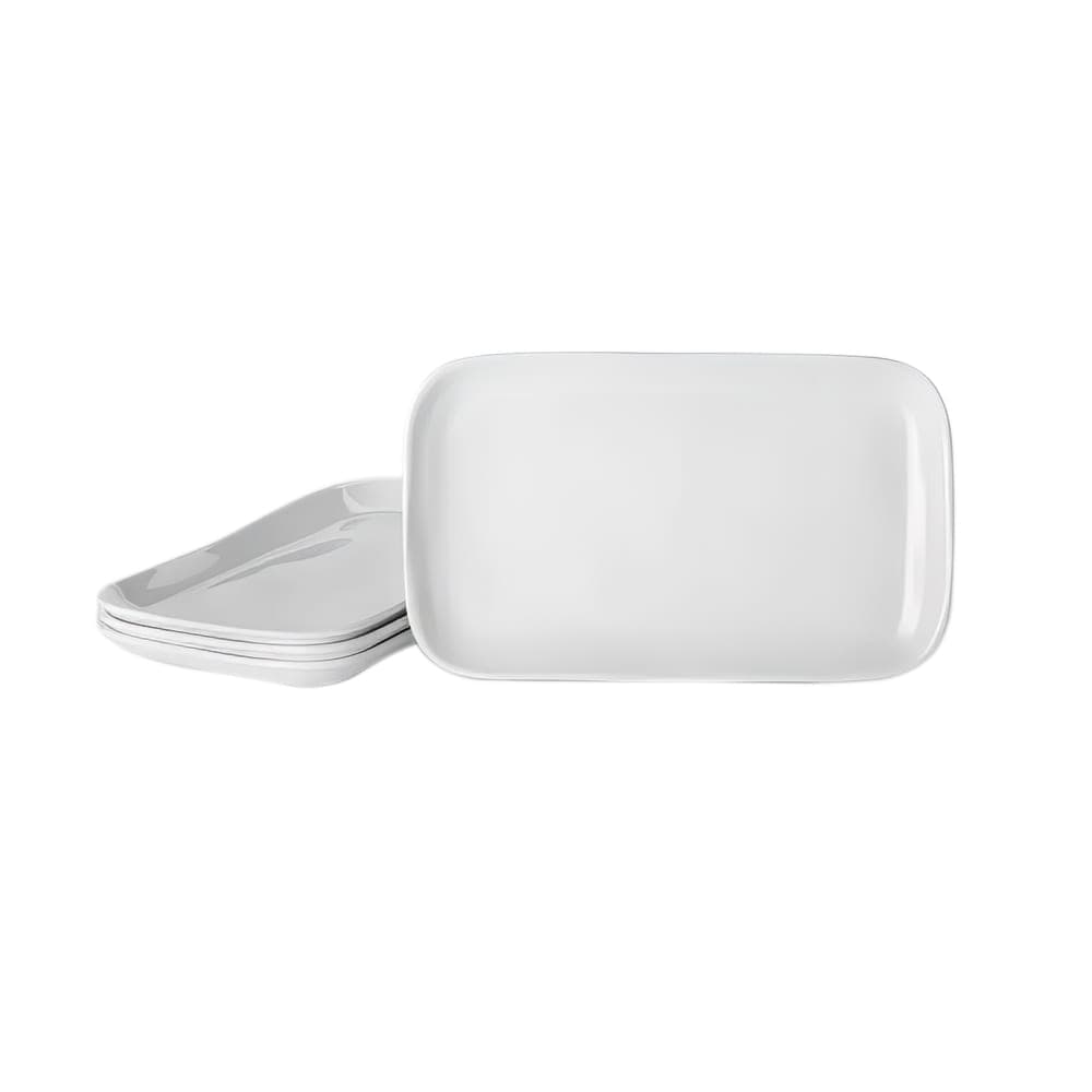 American Metalcraft CMPP12CL 12"L Rectangular Melamine Plate, Cloud