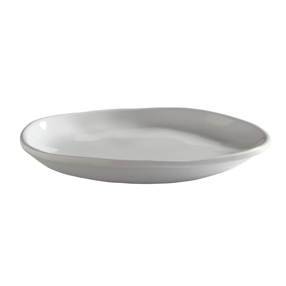 American Metalcraft CP6CL 6 1/2" Round Melamine Bread Plate, Cloud