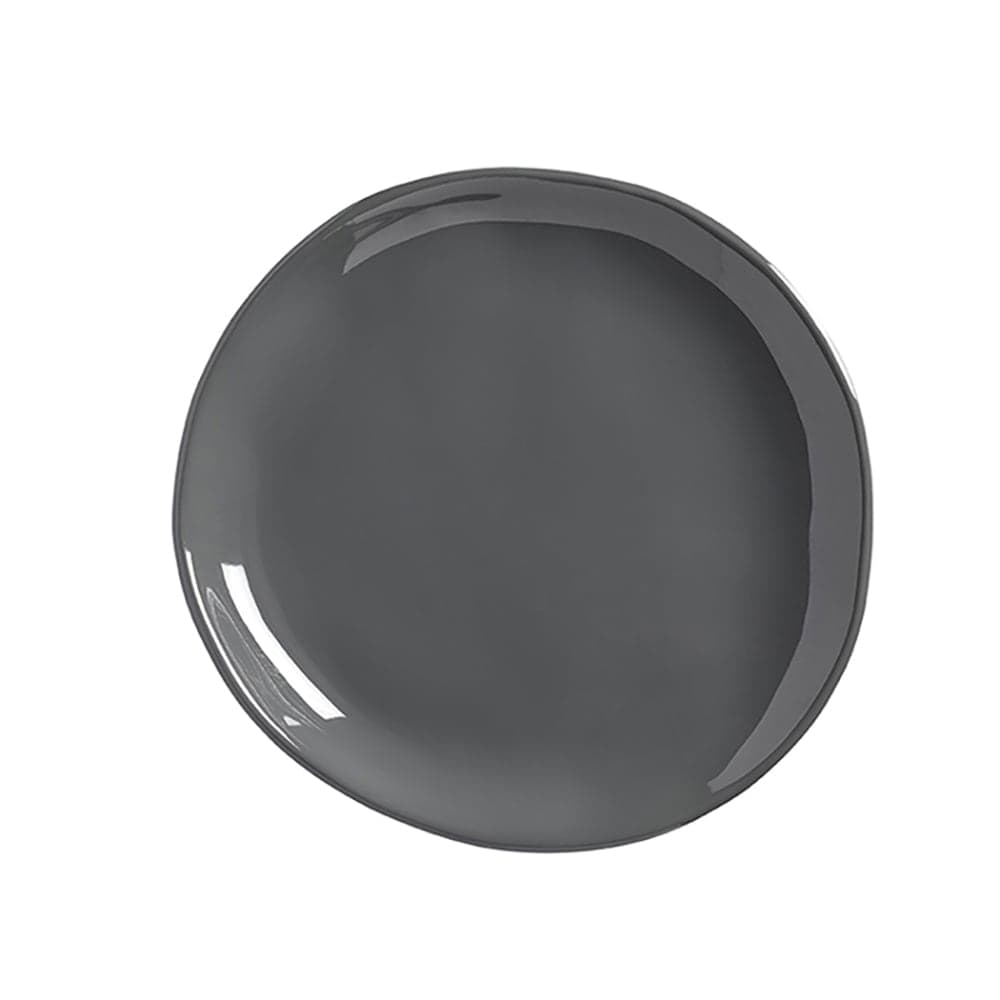 American Metalcraft CP9ST 9" Round Melamine Dinner Plate, Storm