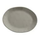 American Metalcraft CPL12SH 12" x 9" Oval Platter - Melamine, Shadow thumbnail 2