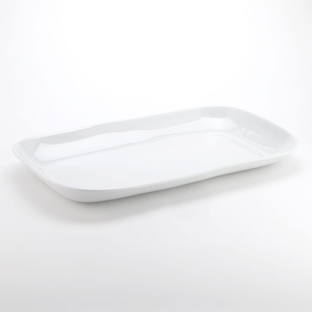 American Metalcraft CPL21CL 21" x 12 7/8" Rectangular Platter - Melamine, Cloud