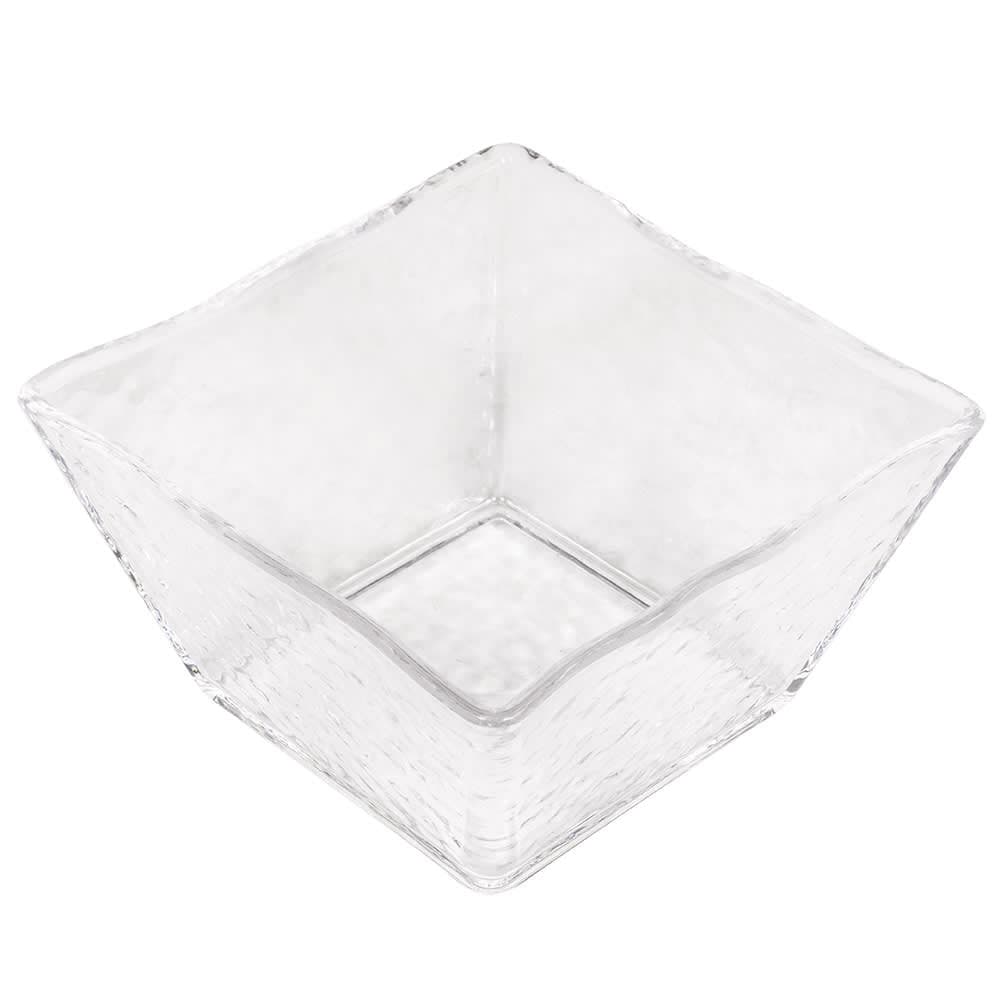 American Metalcraft CRGSQ53 5" Square Rain Bowl, 23 oz, Styrene, Clear