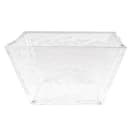 American Metalcraft CRGSQ53 5" Square Rain Bowl, 23 oz, Styrene, Clear thumbnail 3