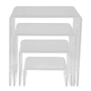 American Metalcraft CRS1 4 Piece Riser Set, Clear/Acrylic thumbnail 4