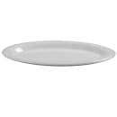American Metalcraft DPL12WH 12" x 9" Oval Jane Platter - Melamine, White thumbnail 2