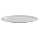 American Metalcraft DPL9WH 9 3/4" x 7 1/4" Oval Jane Platter - Melamine, White thumbnail 2