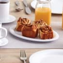 American Metalcraft DPL9WH 9 3/4" x 7 1/4" Oval Jane Platter - Melamine, White thumbnail 3