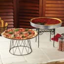 American Metalcraft DPS797 Drum Pizza Stand, Wrought Iron/Black thumbnail 2