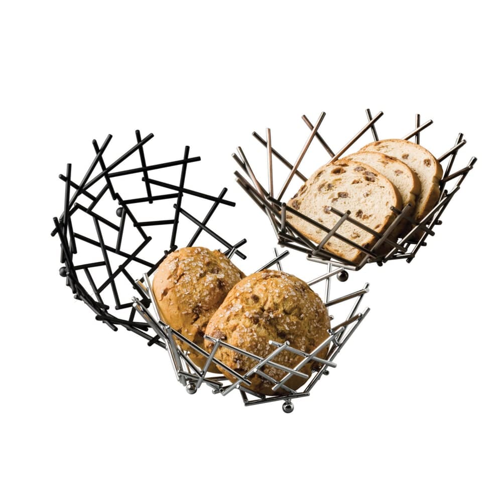 American Metalcraft FRUC10 8" Thatch Basket, Chrome