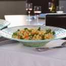 American Metalcraft GBG14 14" Round Recycled Bowl, Green/Glass thumbnail 2