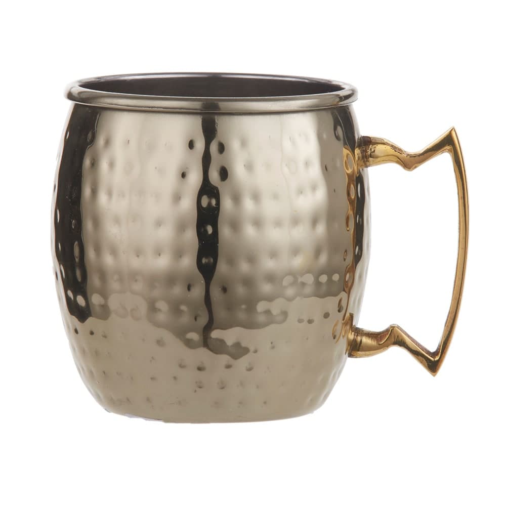 American Metalcraft GM16H 16 oz Moscow Mule Mug - Stainless Steel, Gold Hammered
