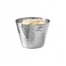 American Metalcraft HAMSC3 1 1/2 oz Sauce Cup - Hammered-Finish Stainless thumbnail 5