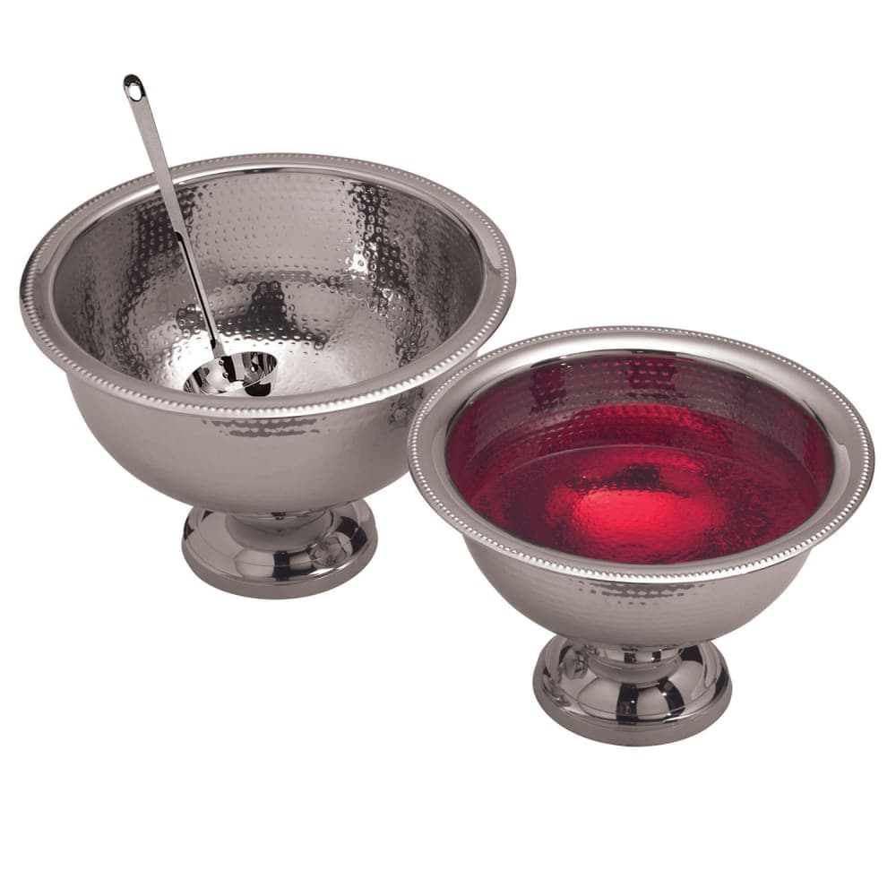 American Metalcraft HMPB12 Punch Bowl w/ 8 qt Capacity, Hammered, Stainless