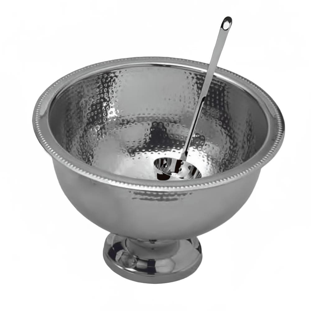 American Metalcraft HMPB20 Punch Bowl w/ 13 qt Capacity, Hammered, Stainless
