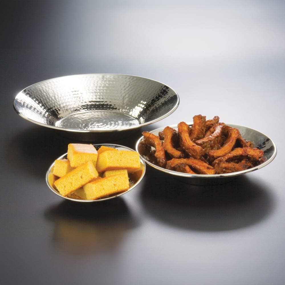 American Metalcraft HMRD16 16 1/4" Round Bowl, Hammered, Stainless