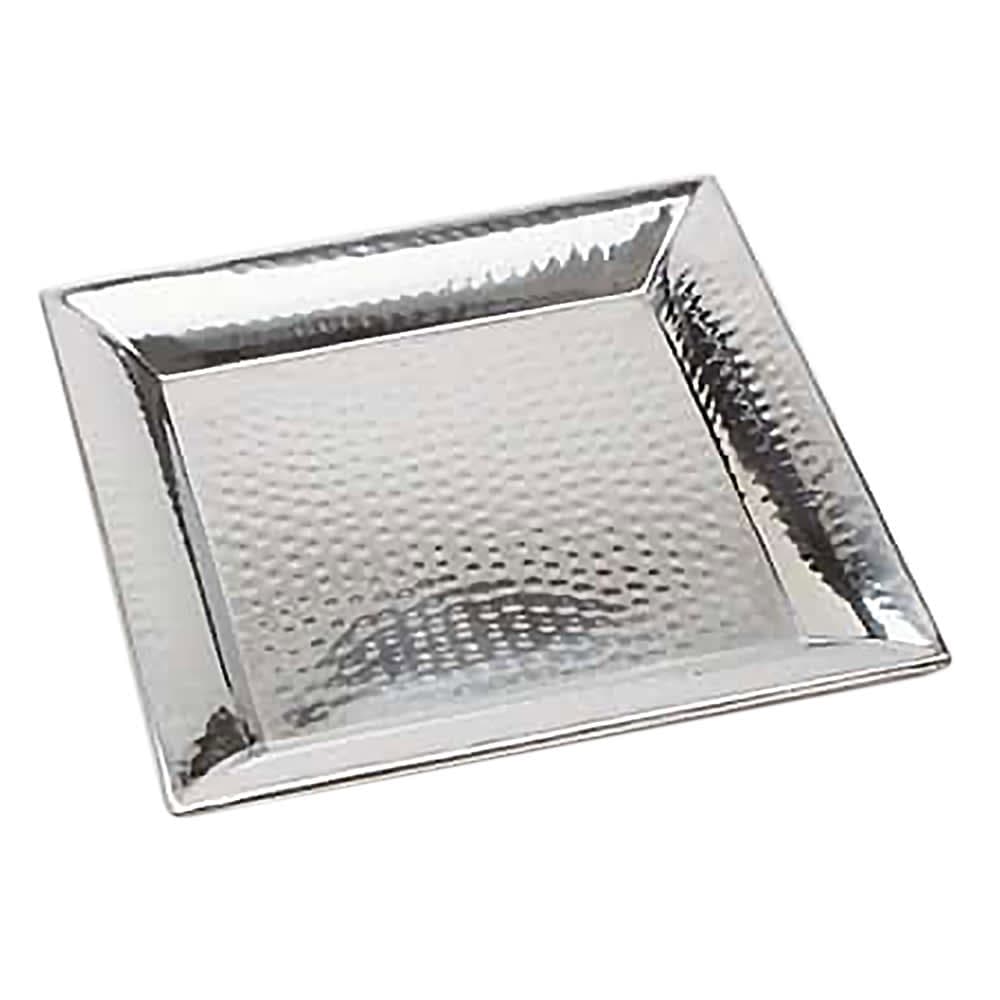 American Metalcraft HMSQ22 Square Serving Tray, 22x22", Hammered, Stainless
