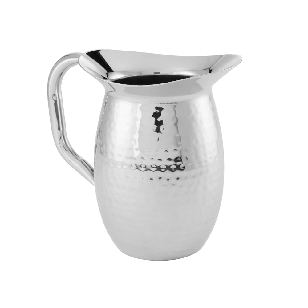 American Metalcraft HMWP44 Bell Pitcher w/ 44 4/5 oz Capacity & Hammered Finish, Stainless