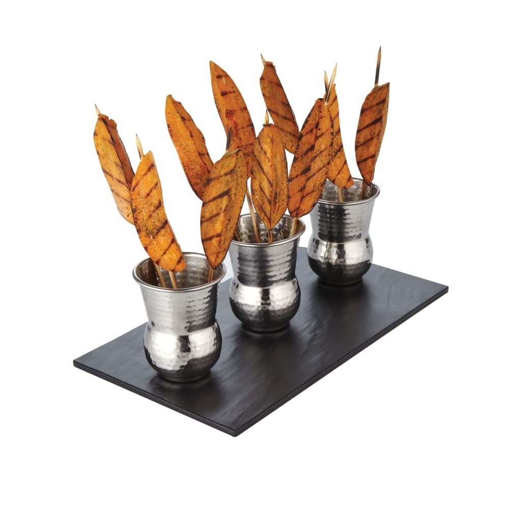 American Metalcraft HV3 12 oz Moroccan Tumbler - Hammered-Finish Stainless